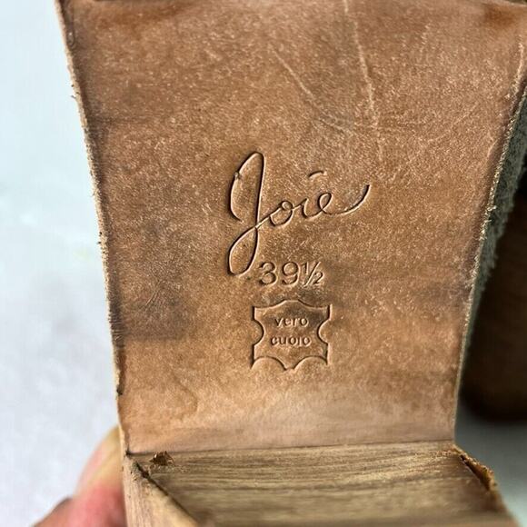 Joie Booties Womens 9.5 Monte Leather Suede Western Lined Heel Cowgirl - Picture 10 of 12